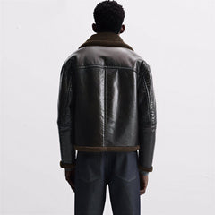 AVIATOR FUR LEATHER JACKET – Premium Menswear by VTRLS