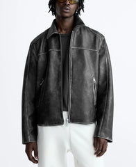 CLASSIC LEATHER JACKET – Premium Menswear by VTRLS