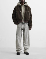 CONTRASTING FLEECE JACKET – Premium Menswear by VTRLS