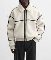 CONTRASTING FLEECE JACKET – Premium Menswear by VTRLS