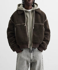 CONTRASTING FLEECE JACKET – Premium Menswear by VTRLS