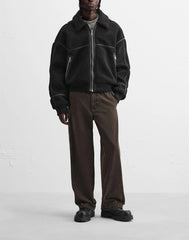 CONTRASTING FLEECE JACKET – Premium Menswear by VTRLS