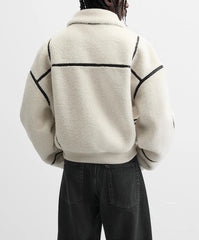 CONTRASTING FLEECE JACKET – Premium Menswear by VTRLS