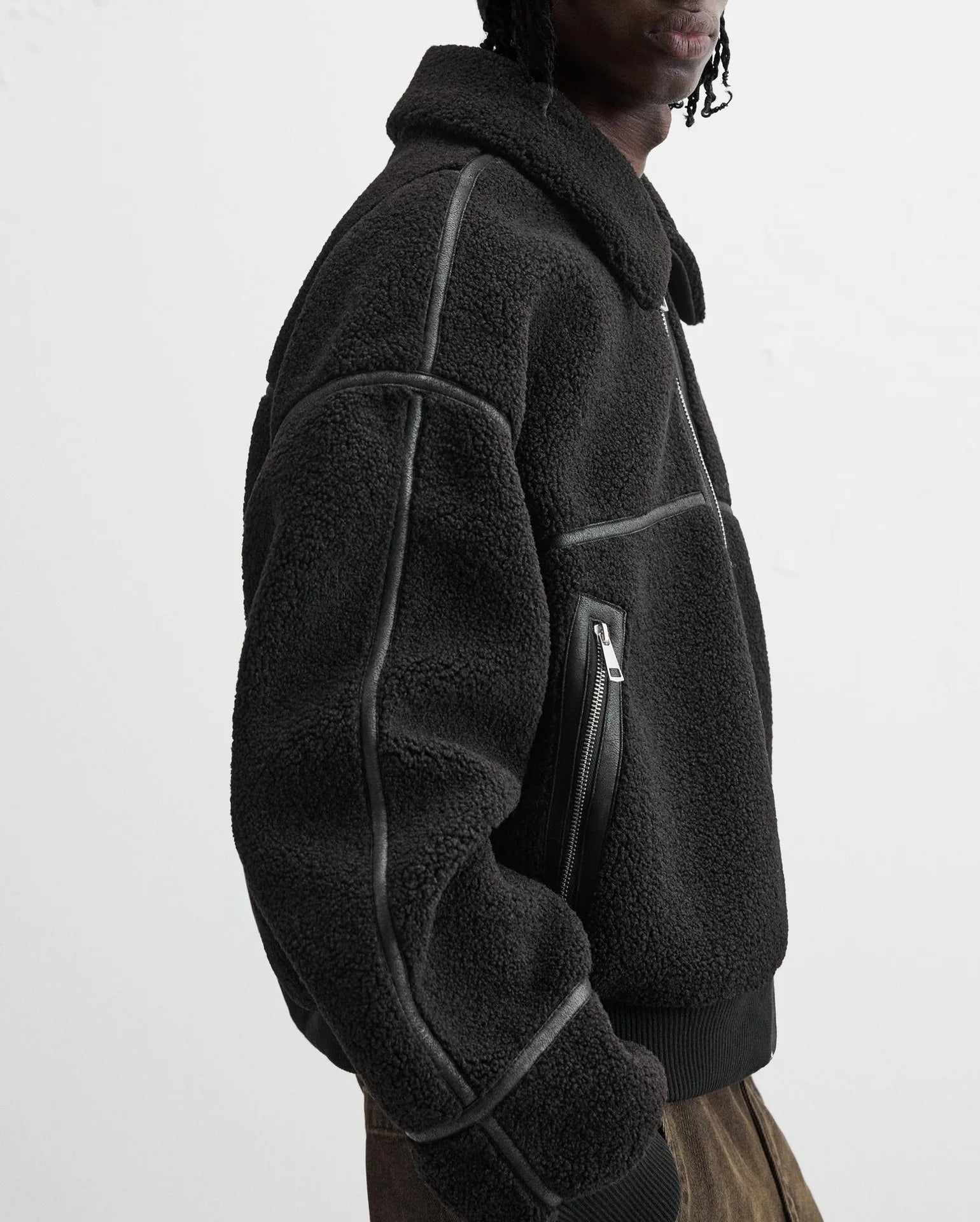 CONTRASTING FLEECE JACKET – Premium Menswear by VTRLS