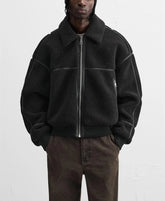 CONTRASTING FLEECE JACKET – Premium Menswear by VTRLS