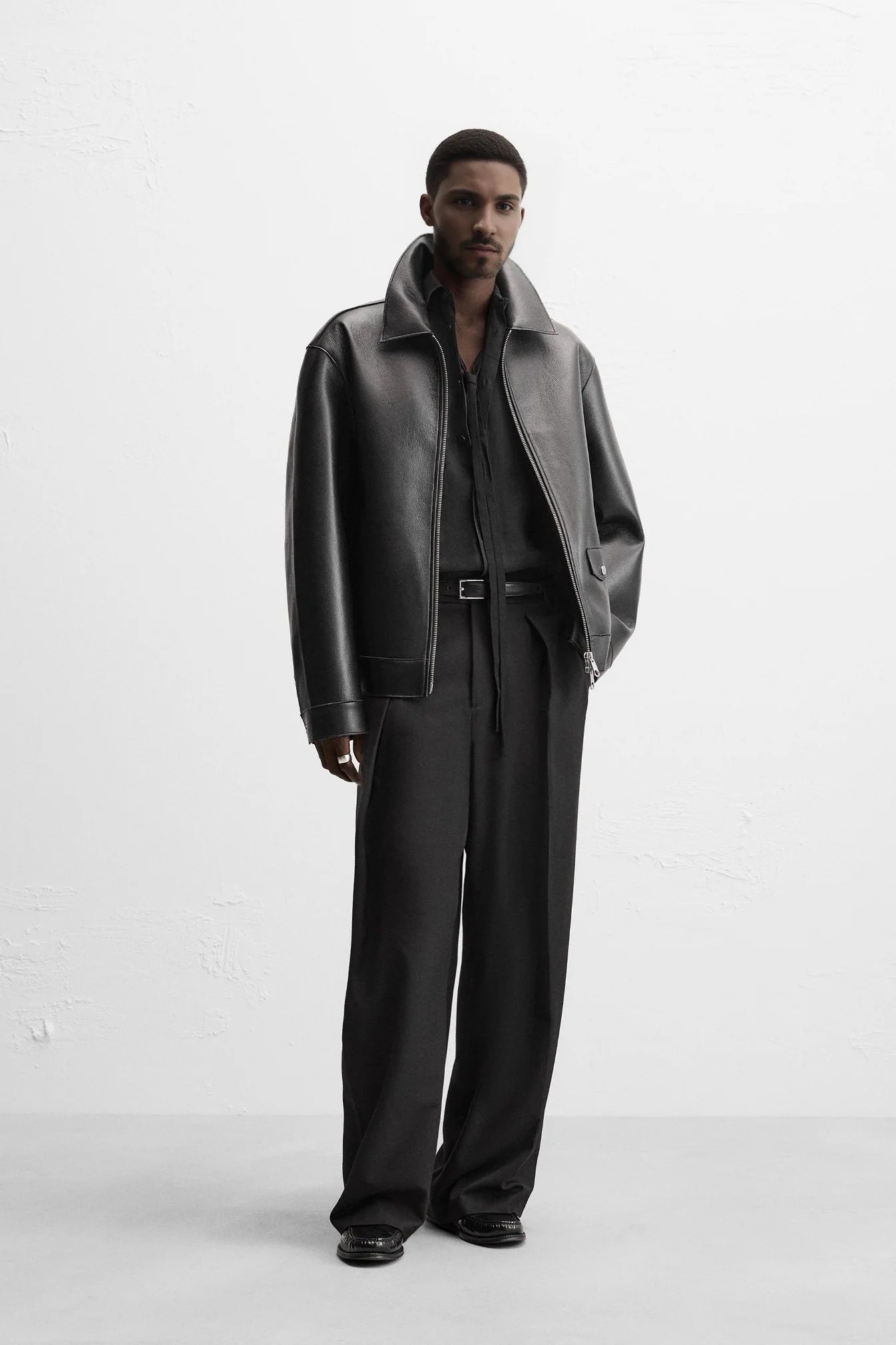 STRUCTURED LEATHER JACKET – Premium Menswear by VTRLS