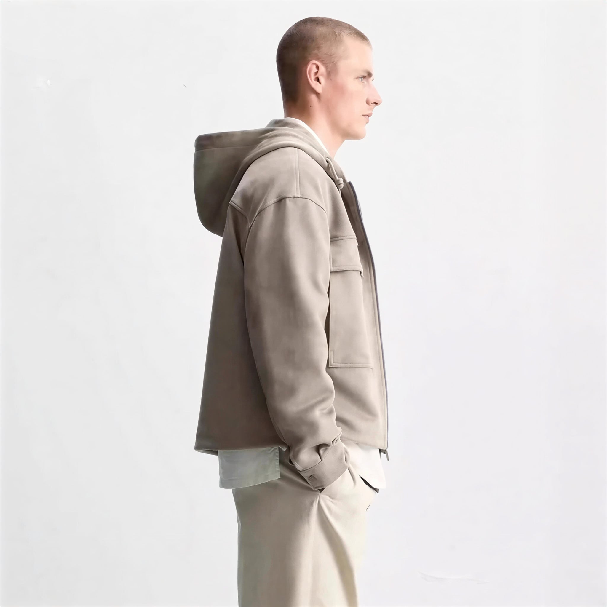 SUEDE HOODED JACKET – Premium Menswear by VTRLS