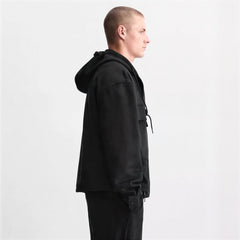 SUEDE HOODED JACKET – Premium Menswear by VTRLS