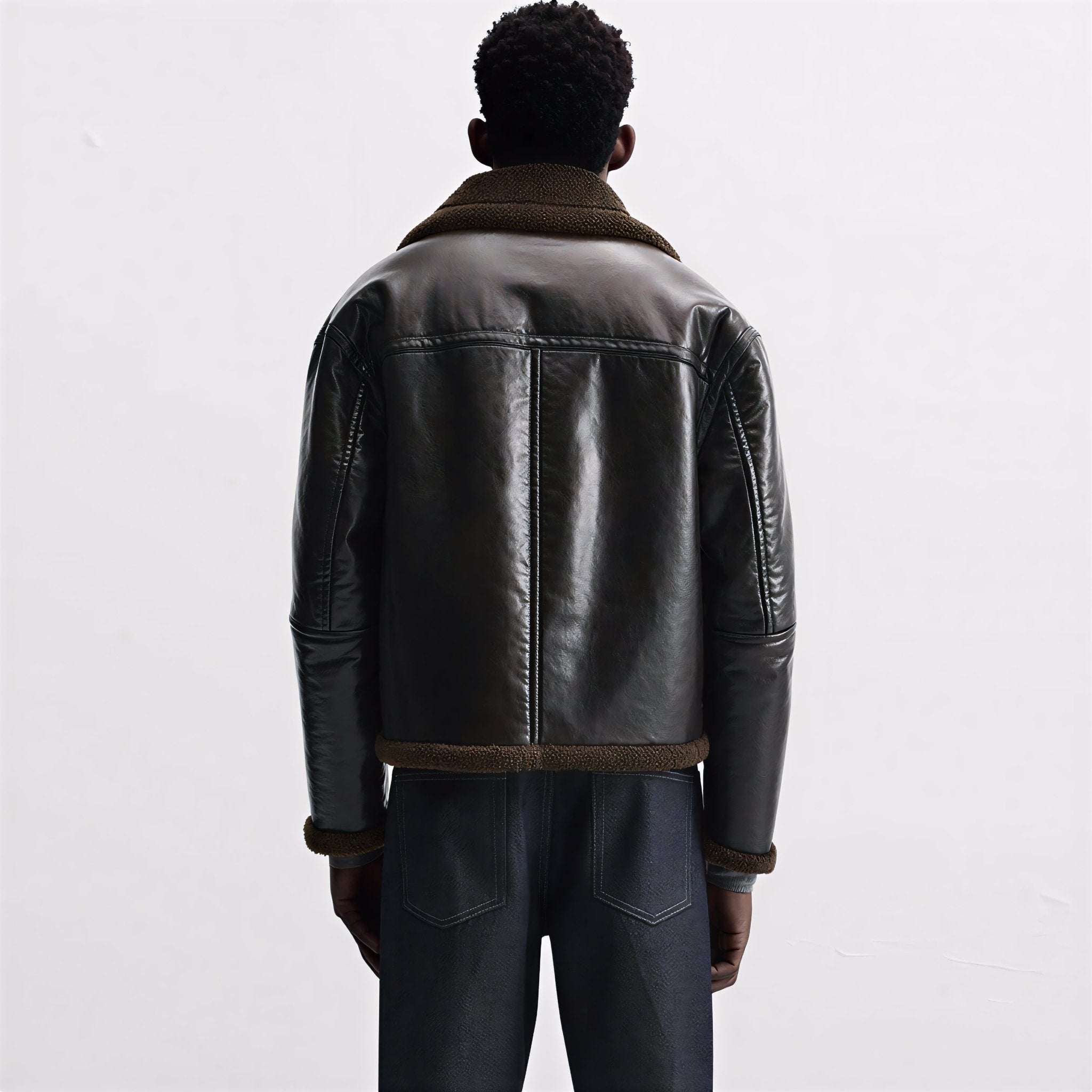 AVIATOR FUR LEATHER JACKET – Premium Menswear by VTRLS