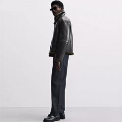 AVIATOR FUR LEATHER JACKET – Premium Menswear by VTRLS