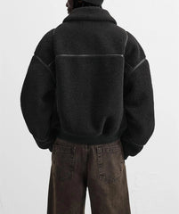 CONTRASTING FLEECE JACKET – Premium Menswear by VTRLS