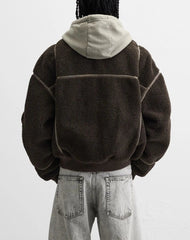 CONTRASTING FLEECE JACKET – Premium Menswear by VTRLS