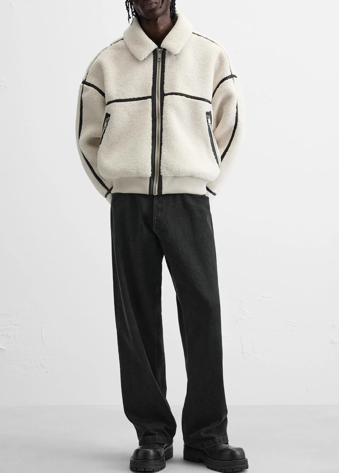 CONTRASTING FLEECE JACKET – Premium Menswear by VTRLS