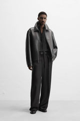 STRUCTURED LEATHER JACKET – Premium Menswear by VTRLS